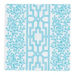 Coral And Trellis Robin's Egg Cocktail Napkins - 20 Per Package