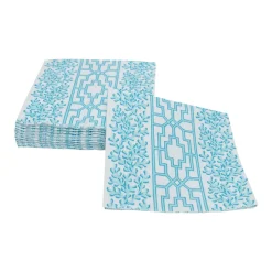 Coral And Trellis Robin's Egg Cocktail Napkins - 20 Per Package