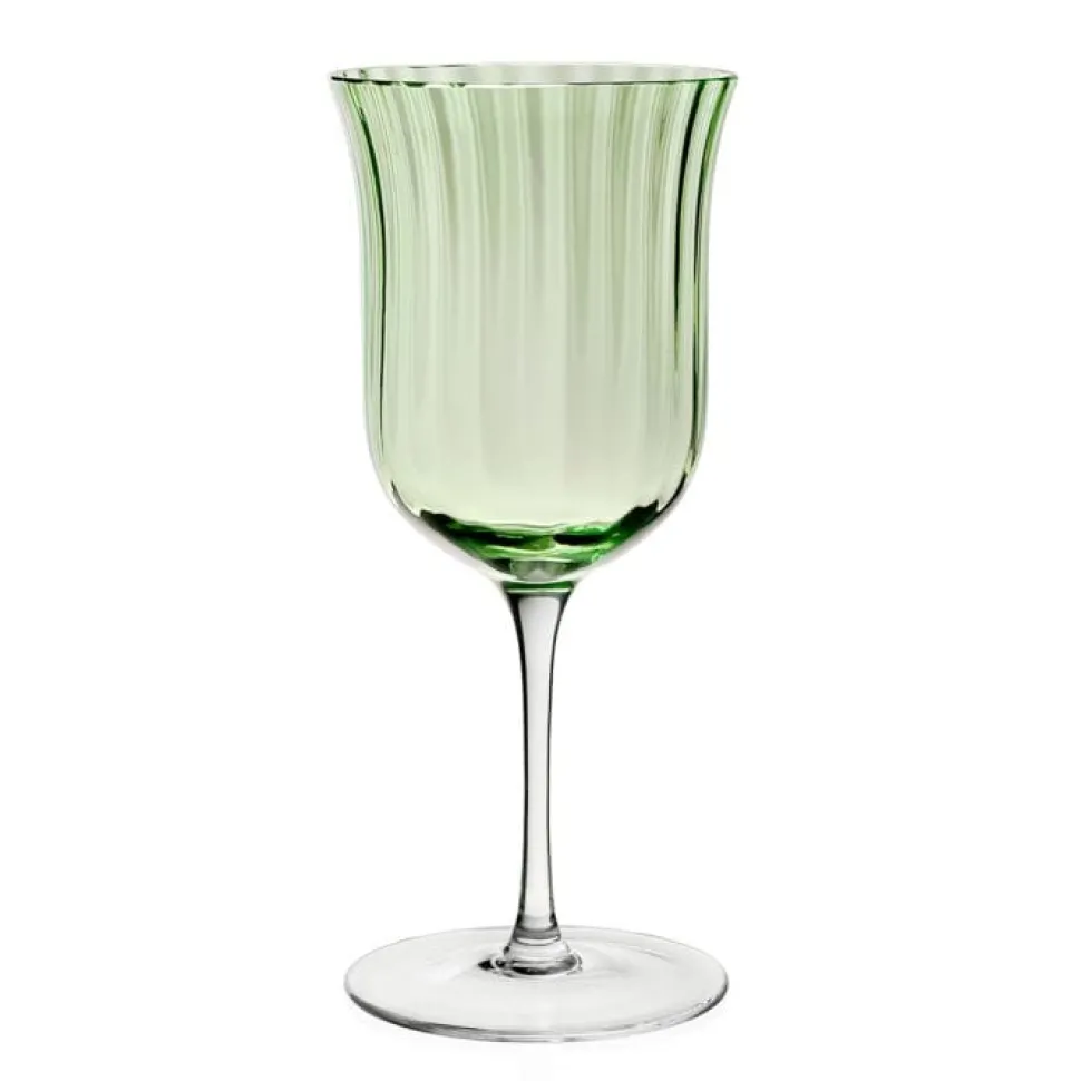 Corinne Water Goblet in Green