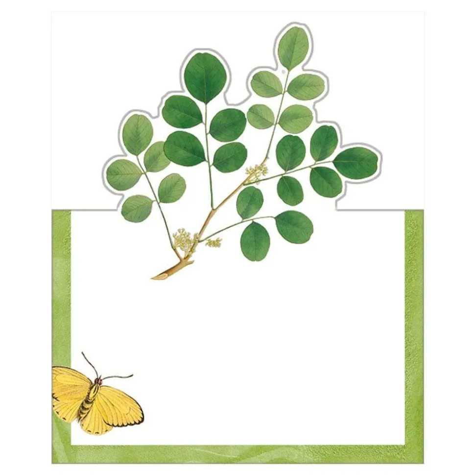 Coromandel Garden Ivory Place Cards Die Cut Package 8 In