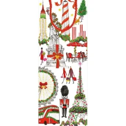 Cosmopolitan Christmas Wine & Bottle Gift Bag - 1 Each