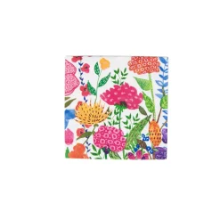Cottage Floral Boxed Cocktail Napkins - 40 Per Box