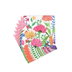 Cottage Floral Cocktail Napkins - 20 Per Package