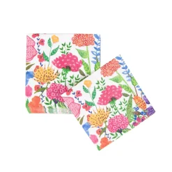 Cottage Floral Cocktail Napkins - 20 Per Package
