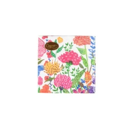 Cottage Floral Cocktail Napkins - 20 Per Package