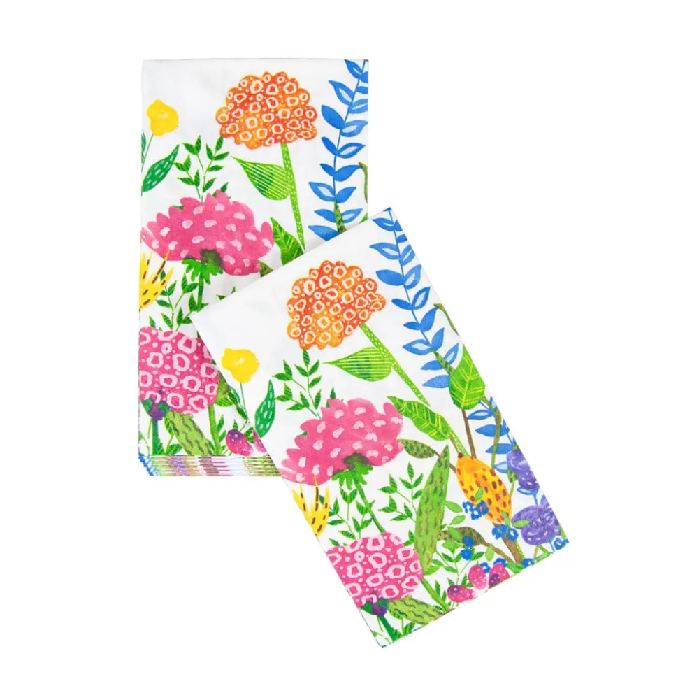 Cottage Floral Guest Towel Napkins - 15 Per Package