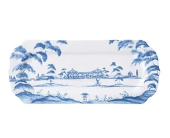 Country Estate Hostess Tray - Delft Blue