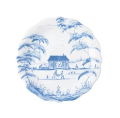 Country Estate Party Plates Set of 4 - Delft Blue