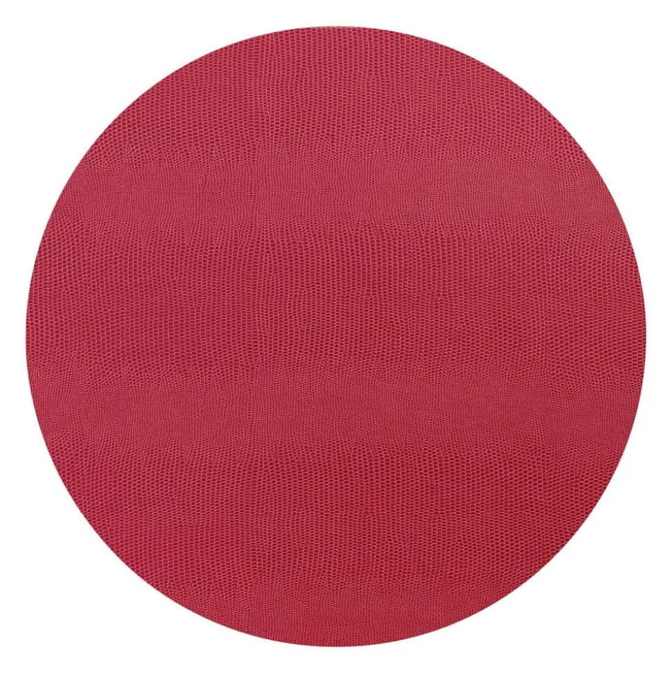 Cranberry Lizard Felt-Backed Placemats - 1 Each
