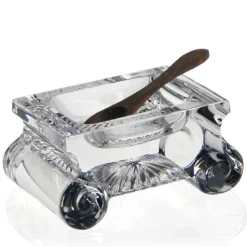 Crystal June Salt Dish with Spoon