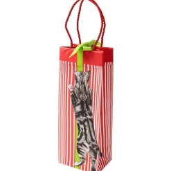 Curious Christmas Cats Wine & Bottle Gift Bag - 1 Each