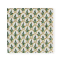 Deco Christmas Gold Cocktail Napkins - 20 Per Package