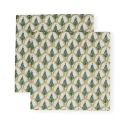 Deco Christmas Gold Cocktail Napkins - 20 Per Package