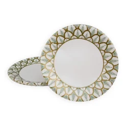 Deco Christmas Gold Dinner Plates - 8 Per Package