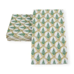 Deco Christmas Gold Guest Towel Napkins - 15 Per Package