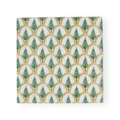 Deco Christmas Gold Luncheon Napkins - 20 Per Package