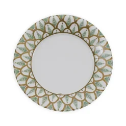 Deco Christmas Gold Salad & Dessert Plates - 8 Per Package