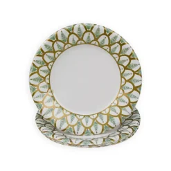 Deco Christmas Gold Salad & Dessert Plates - 8 Per Package