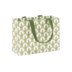 Deco Christmas Gold Small Square Gift Bag - 1 Each