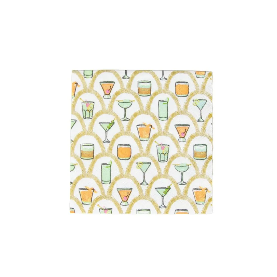 Deco Cocktails Boxed Cocktail Napkins - 40 Per Box