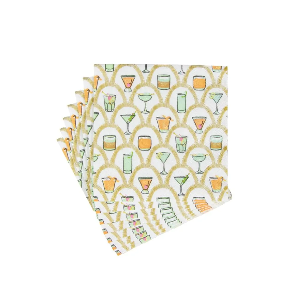 Deco Cocktails Boxed Cocktail Napkins - 40 Per Box