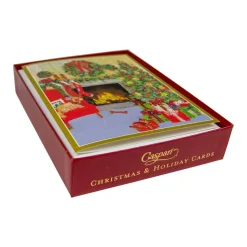 Decorated Living Room Classic Boxed Christmas Cards - includes 15 cards & envelopes