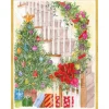 Decorated Staircase And Christmas Tree Classic Boxed Christmas Cards - includes 15 cards & envelopes