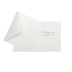 Deer And Cardinal Petite Boxed Christmas Cards - includes 15 cards & envelopes