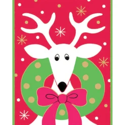 Deer with Wreath Classic Boxed Christmas Cards - includes 15 cards & envelopes