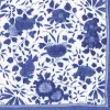 Delft Paper Dinner Napkins in Blue - 20 Per Package