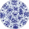 Delft Round Paper Placemats in Blue - 12 Per Package