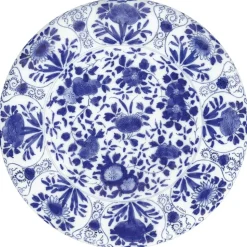 Delft Round Paper Placemats in Blue - 12 Per Package