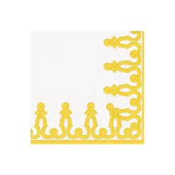 Dessin Passementerie Dijon Paper Linen Cocktail Napkins - 15 Per Package