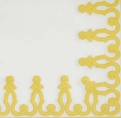 Dessin Passementerie Dijon Paper Linen Dinner Napkins - 12 Per Package