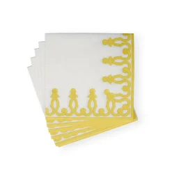 Dessin Passementerie Dijon Paper Linen Dinner Napkins - 12 Per Package