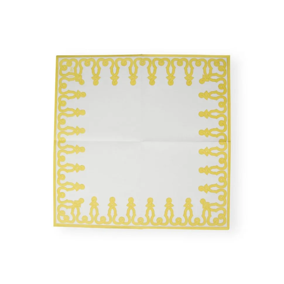 Dessin Passementerie Dijon Paper Linen Dinner Napkins - 12 Per Package