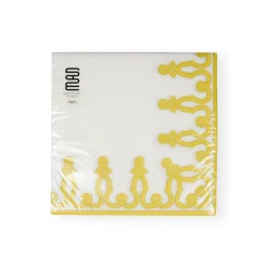 Dessin Passementerie Dijon Paper Linen Dinner Napkins - 12 Per Package