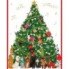 Dogs And Cats Christmas Tree Large Boxed Christmas Cards - includes 15 cards & envelopes