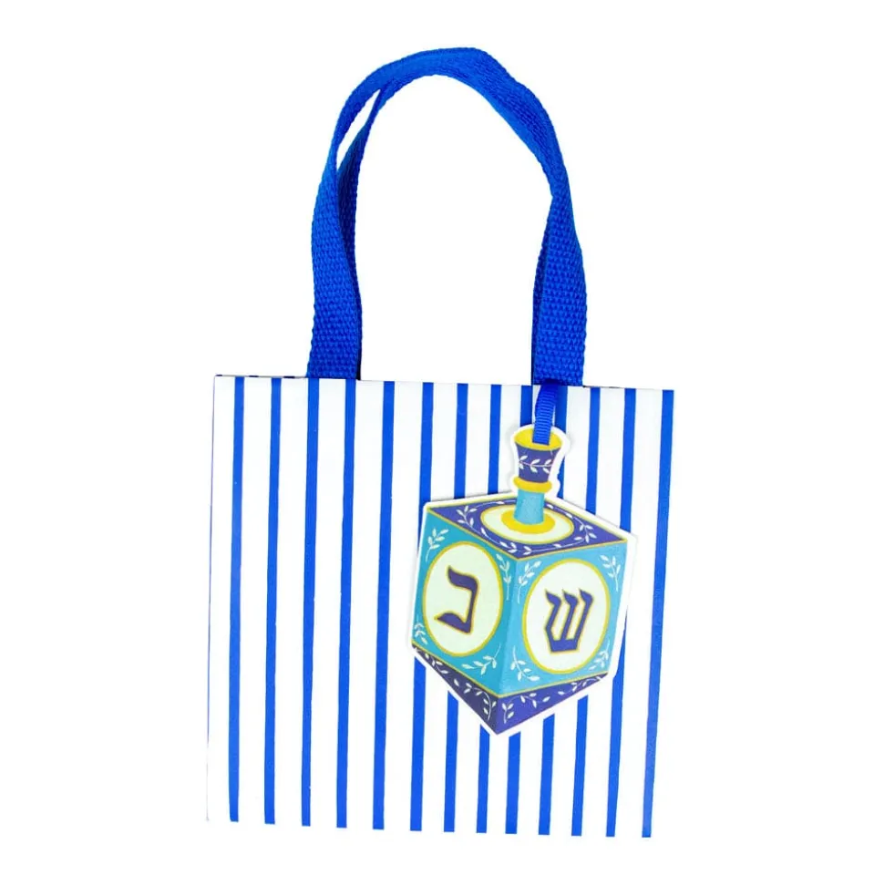 Dreidel And Stripes Gift Bags - 1 Each