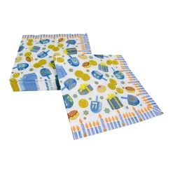 Dreidel; Dreidel; Dreidel Luncheon Napkins - 20 Per Package