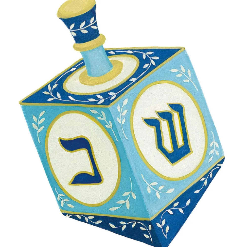 Dreidel Gift Tags - 4 Per Package