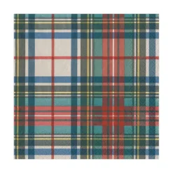 Dress Stewart Tartan Paper Luncheon Napkins - 20 Per Package