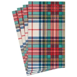Dress Stewart Tartan Paper Guest Towel Napkins - 15 Per Package