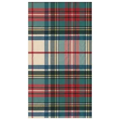 Dress Stewart Tartan Paper Guest Towel Napkins - 15 Per Package