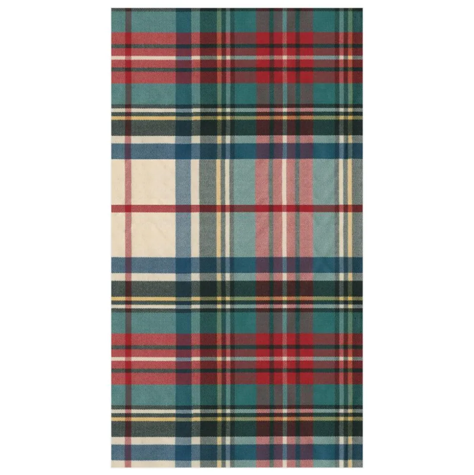 Dress Stewart Tartan Paper Guest Towel Napkins - 15 Per Package