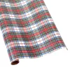 Dress Stewart Tartan Reversible Gift Wrapping Paper in White - 30" x 8' Roll