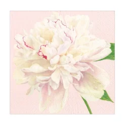 Duchess Peonies Paper Luncheon Napkins in Blush - 20 Per Package