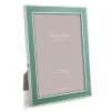 Duck Egg Enamel 4" x 6" Picture Frame with Silver Trim - 1 Each