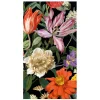 Dutch Floral Black Guest Towels - includes 15 Guest Towels