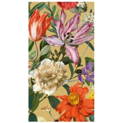 Dutch Floral Gold Guest Towels - includes 15 Guest Towels